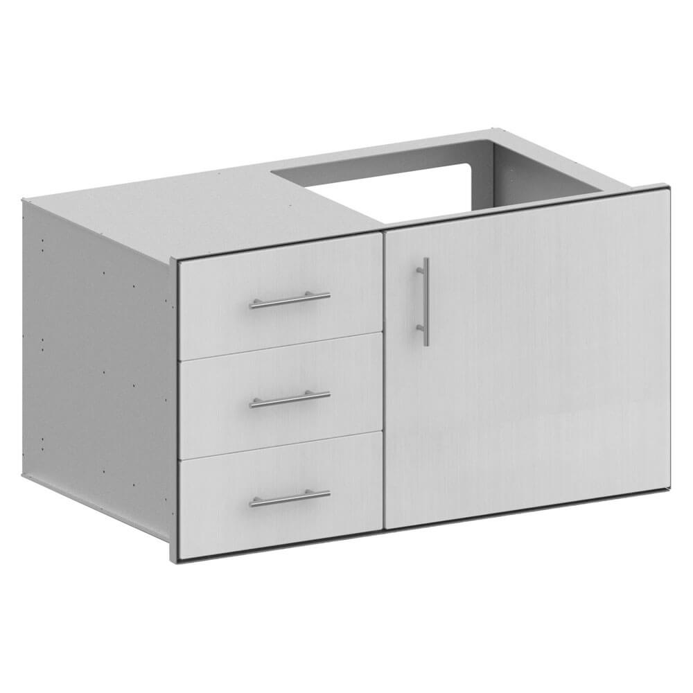 Double Dry Storage 3 Drawers