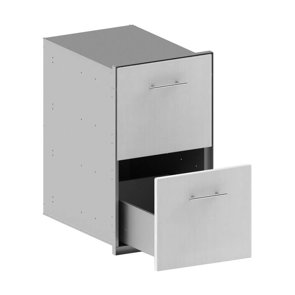 Single Dry Storage 2 Drawers 15"w x 26"h